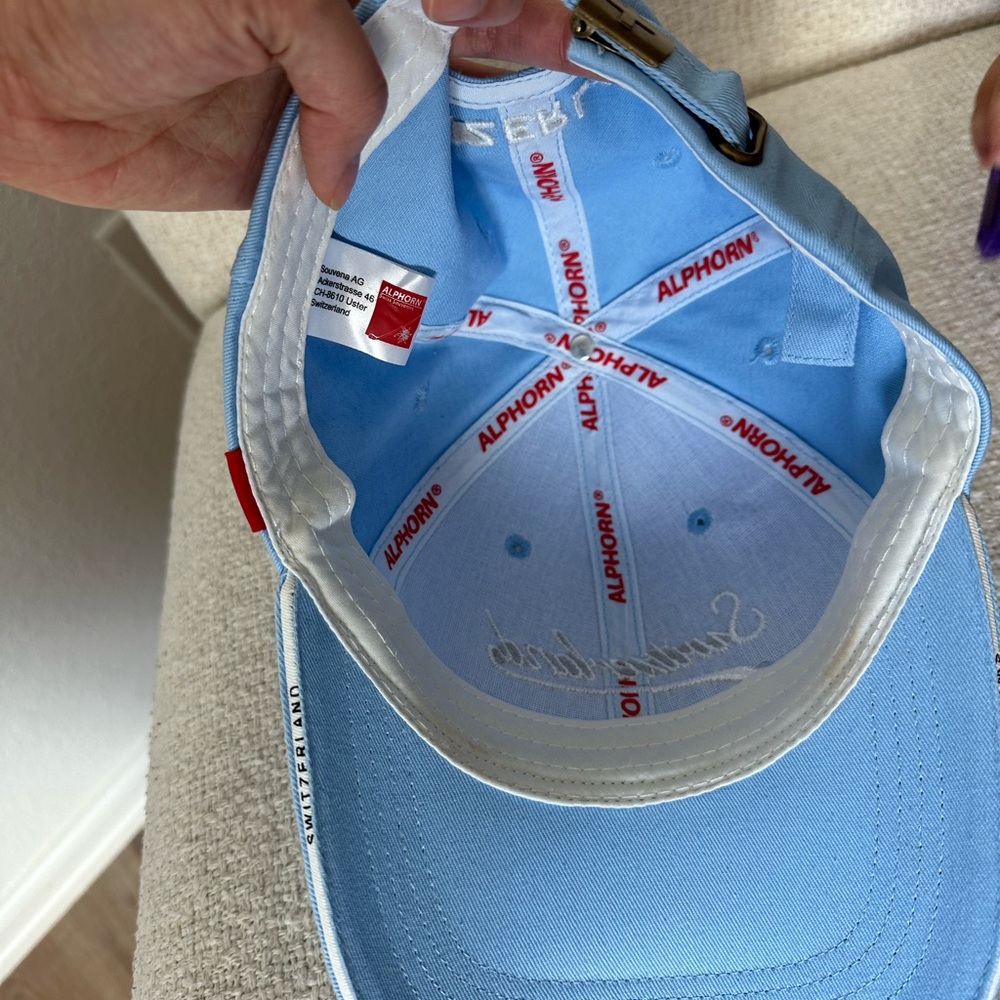 Switzerland Blue & White Cap View 5